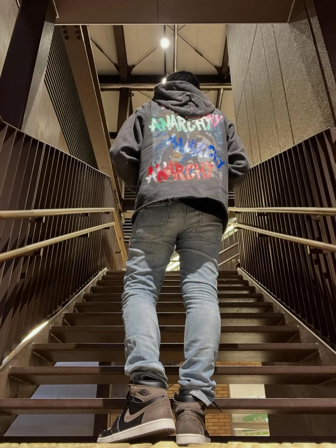SAINT Mxxxxxx HOODIE/ANARCHY/BLK Mirror reverse SAINT hooded sweatshirt/ANARCHY barrage virgin hoodie S-XL Assute dyeing, heavy washing and water fading, multi-bit wormhole destruction treatment, genuine plate opening and mold opening, the difference is shown in the picture to make the product! Authentic level printing process, correct main mark/wash mark ⚠️Note: This model does not have the little angel mark